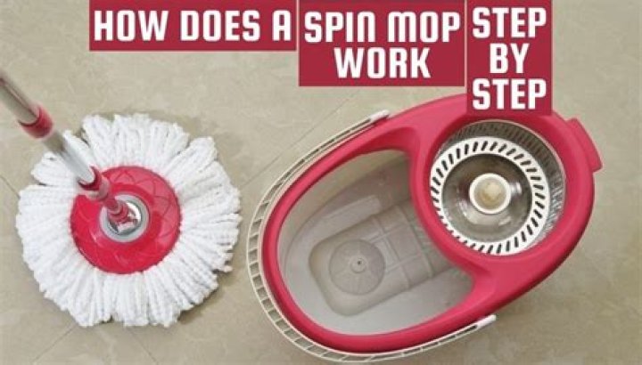 How does a spin mop work?