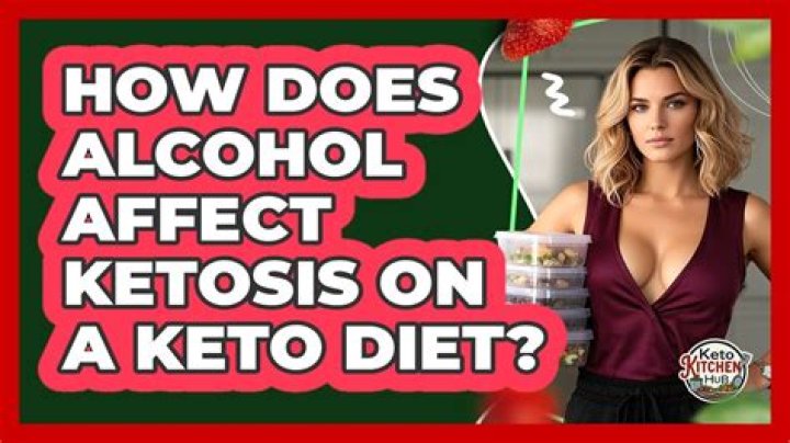 How does alcohol affect ketosis?