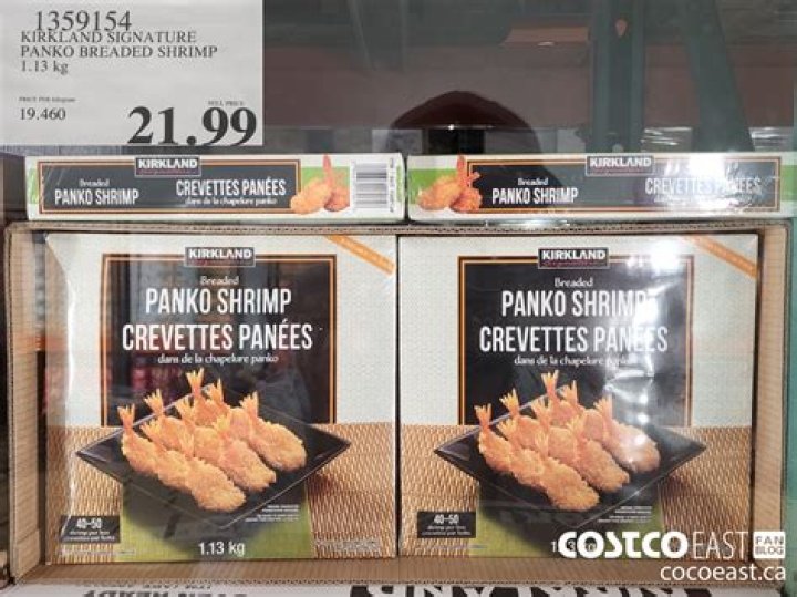 How does Costco cook panko shrimp?