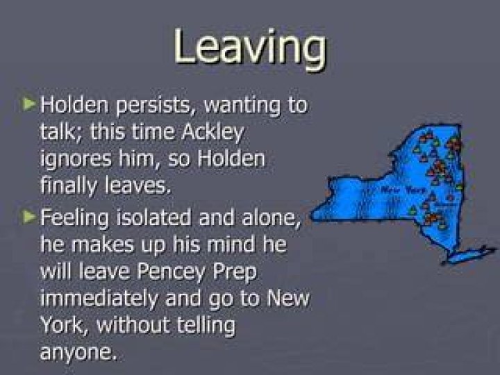 How does Holden feel about leaving pencey prep?