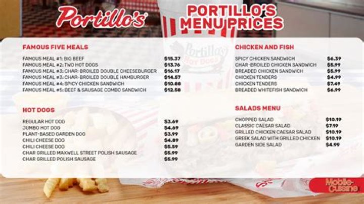How expensive is Portillos?
