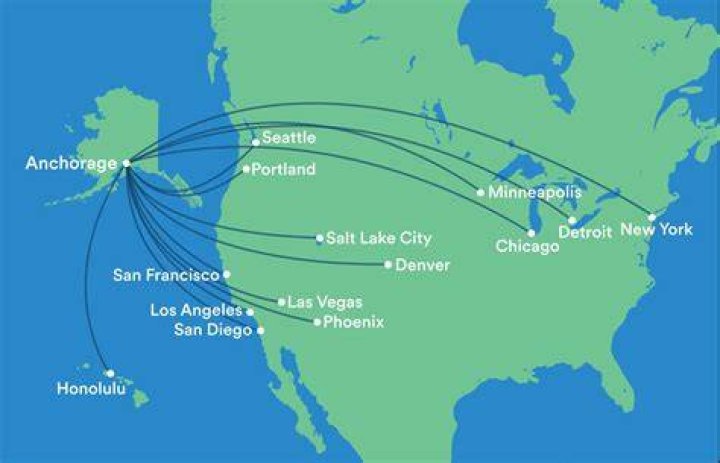 How far is Alaska from Seattle by plane?