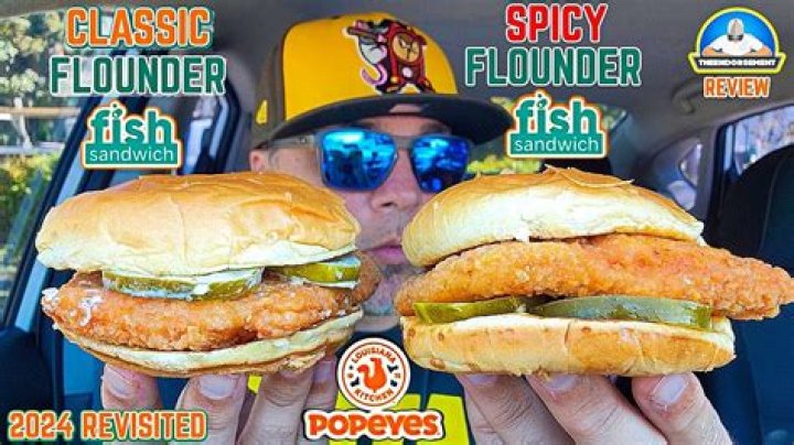 How healthy is Popeyes flounder sandwich?
