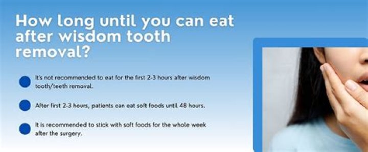 How long after wisdom teeth can I eat normally?