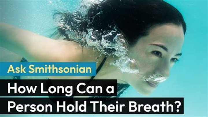 How long can the average person hold their breath for?