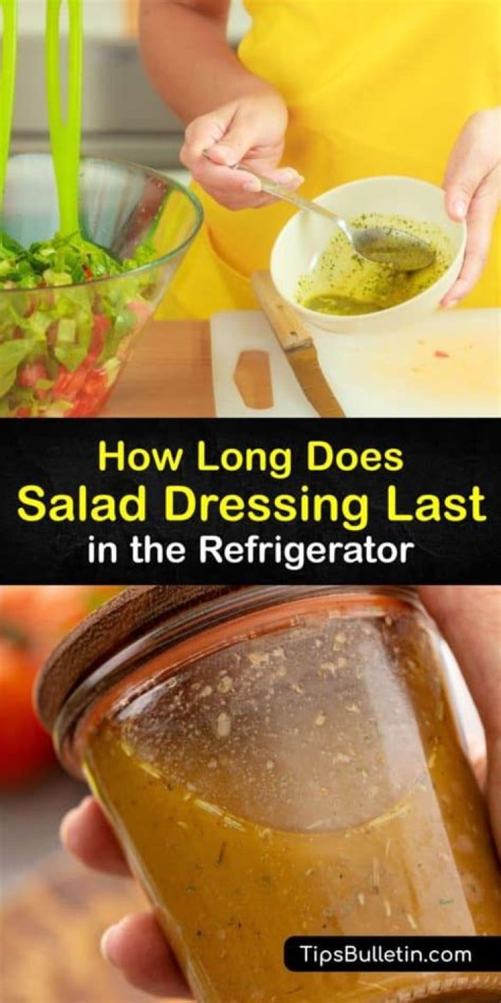 How long can you keep salad dressing in the refrigerator?
