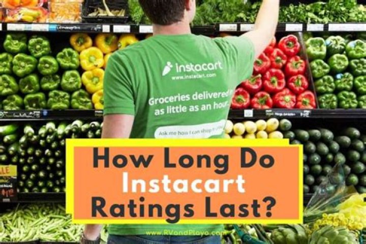 How long do Instacart ratings last?