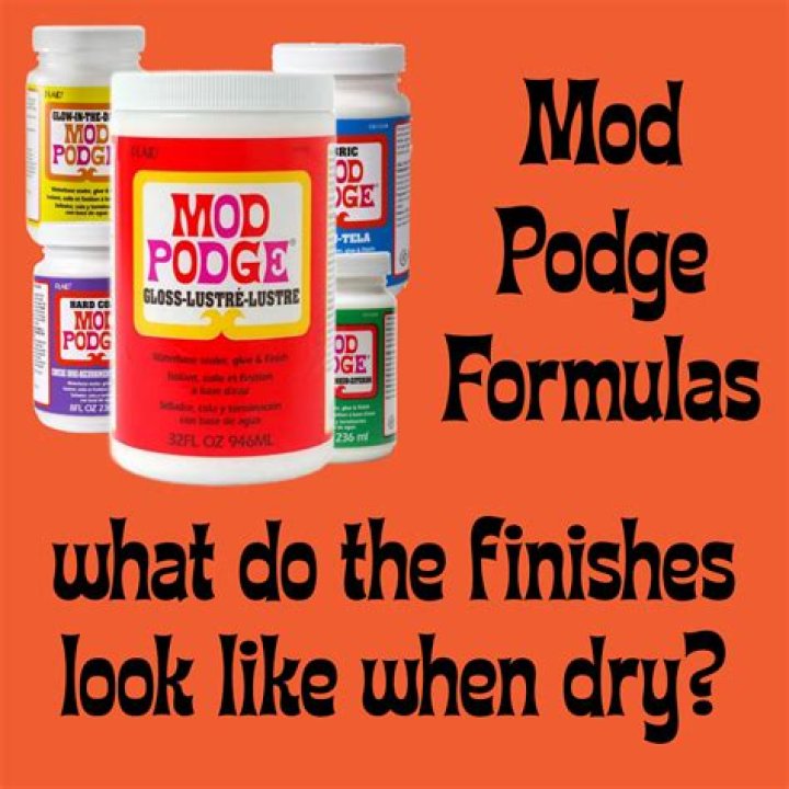 How long do you let Mod Podge dry?