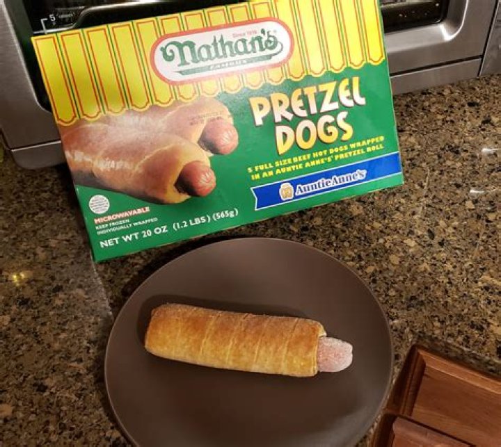 How long do you microwave a pretzel dog?