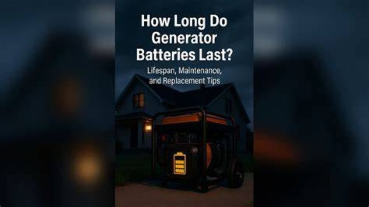 How long does a standby generator battery last?