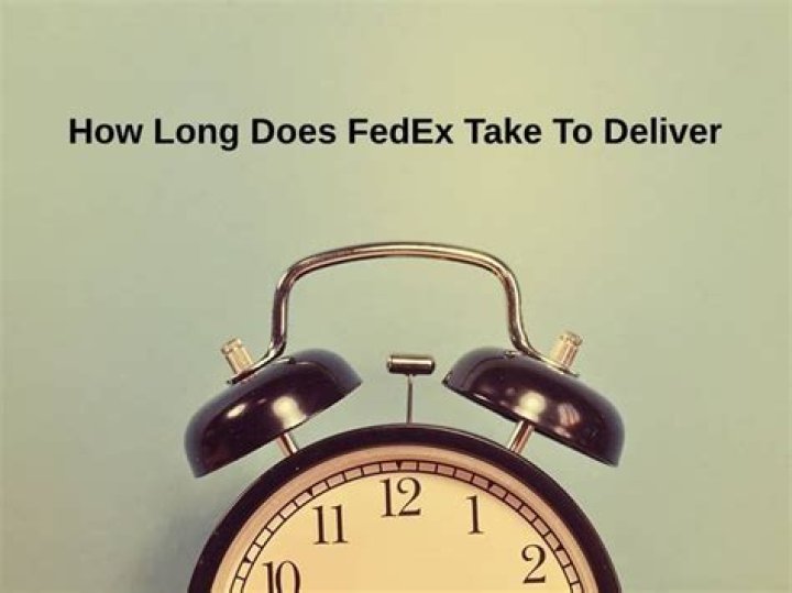 How long does FedEx take to deliver?