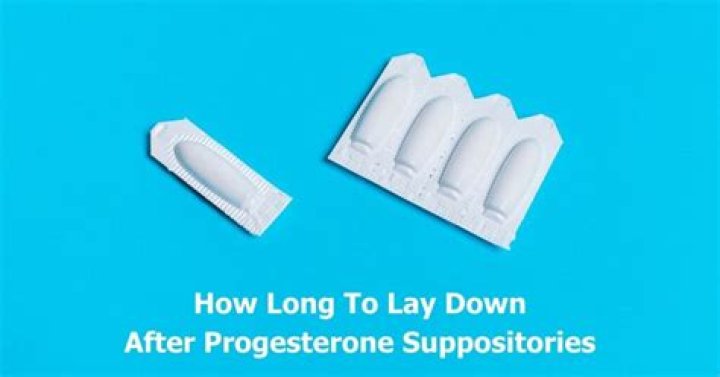 How long does it take for Progesterone suppositories to absorb?