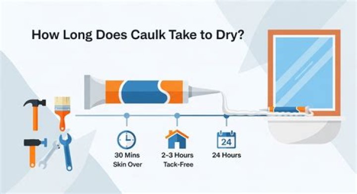 How long does it take self leveling caulk to dry?
