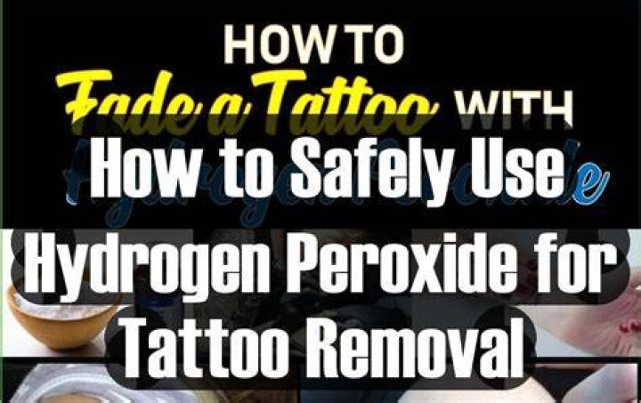 How long does it take to fade a tattoo with hydrogen peroxide?