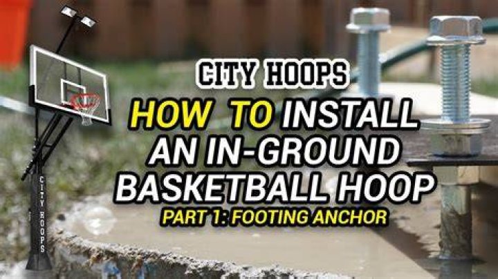 How long does it take to install an inground basketball hoop?