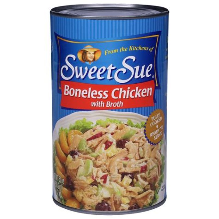 How long does Sweet Sue canned chicken last?