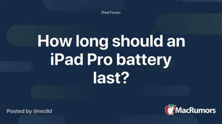 How long should iPad pro 12.9 battery last?