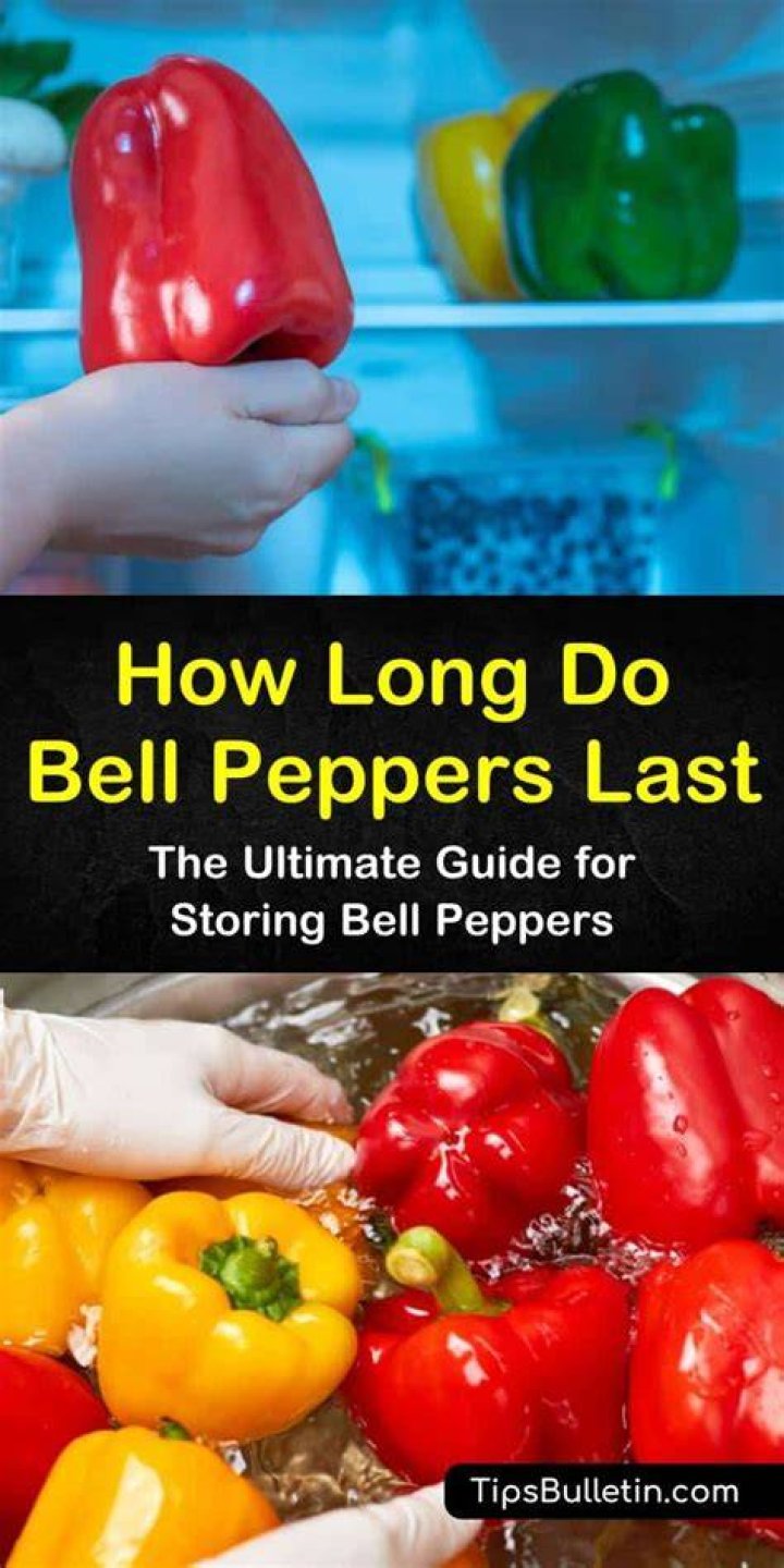How long will bell peppers last in the fridge?
