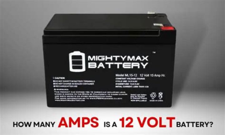 How many amps can a 12 volt battery produce?