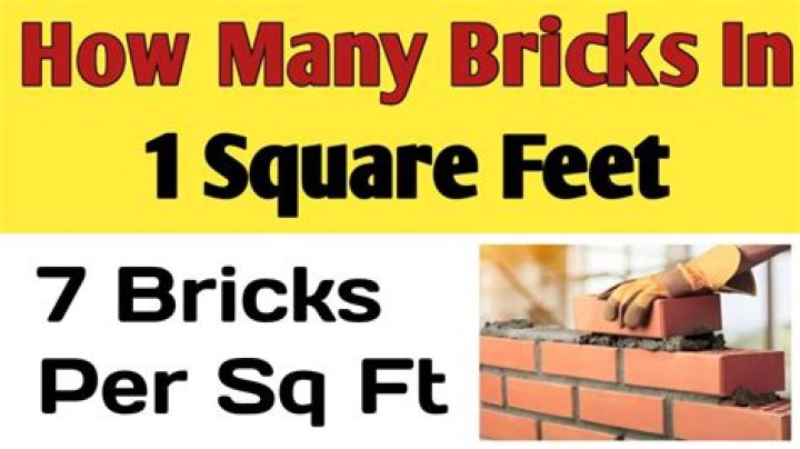 How many bricks are in a square meter?