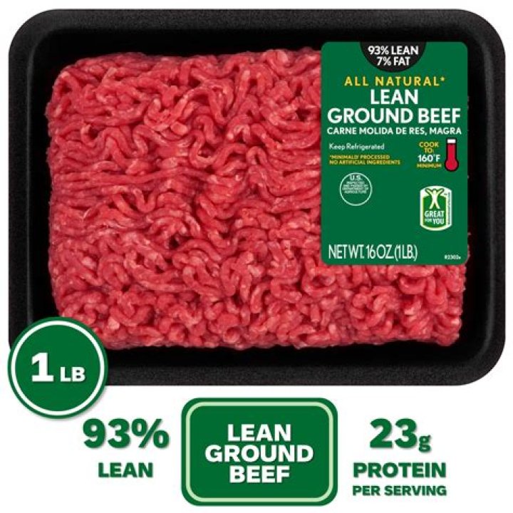 How many calories are in 8 oz of 90% lean ground beef?
