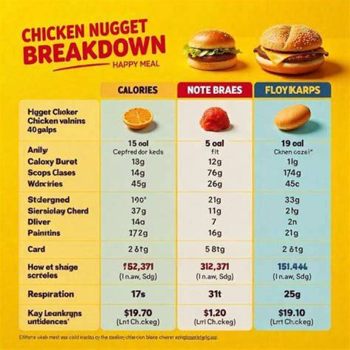 How many calories are in a 4 piece chicken nugget Happy Meal?