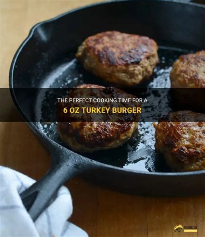 How many calories are in a 6 oz turkey burger?