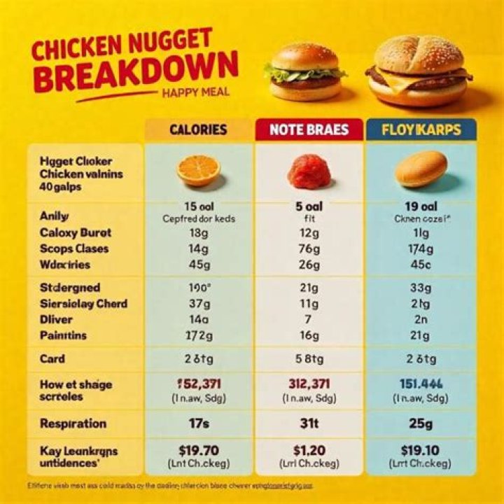 How many calories are in a 6 piece chicken nugget Happy Meal?