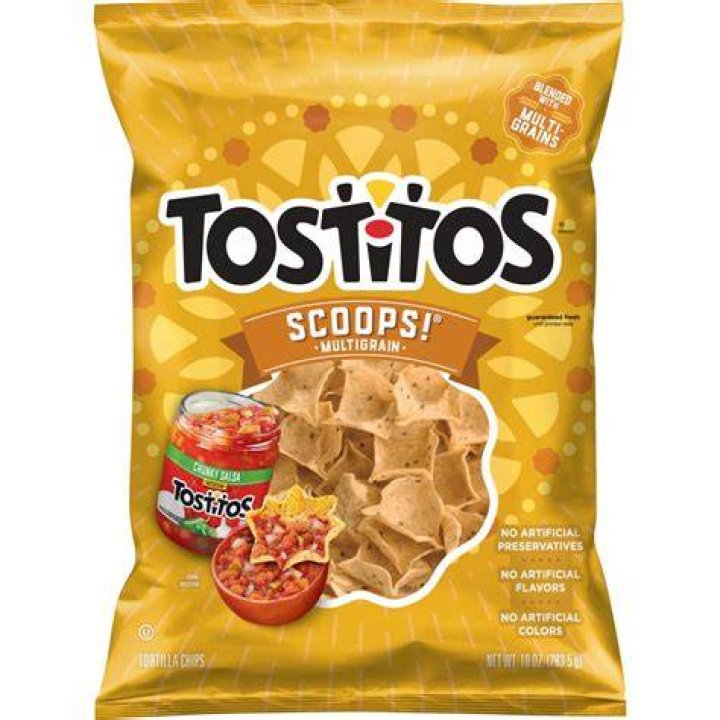 How many calories are in a bag of Tostitos tortilla chips?