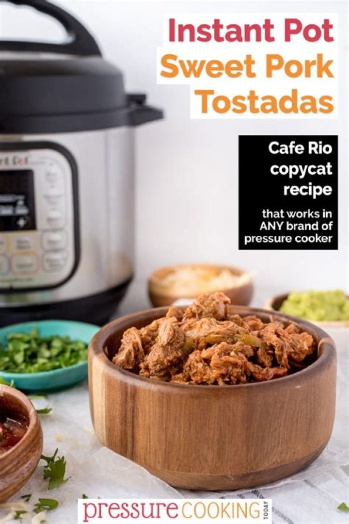 How many calories are in a Cafe Rio sweet pork tostada?