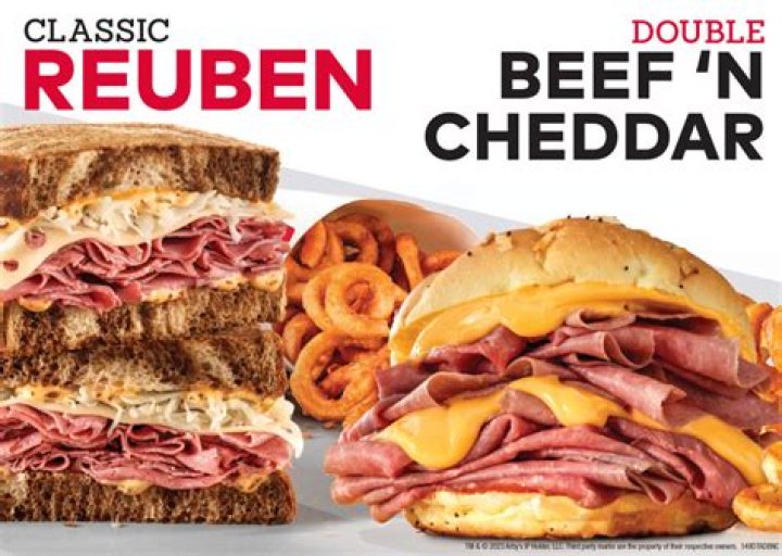How many calories are in a double beef and cheddar?