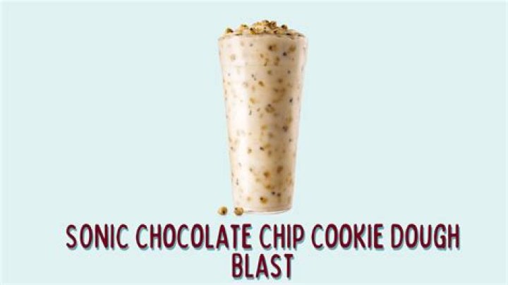 How many calories are in a large cookie dough blast from Sonic?