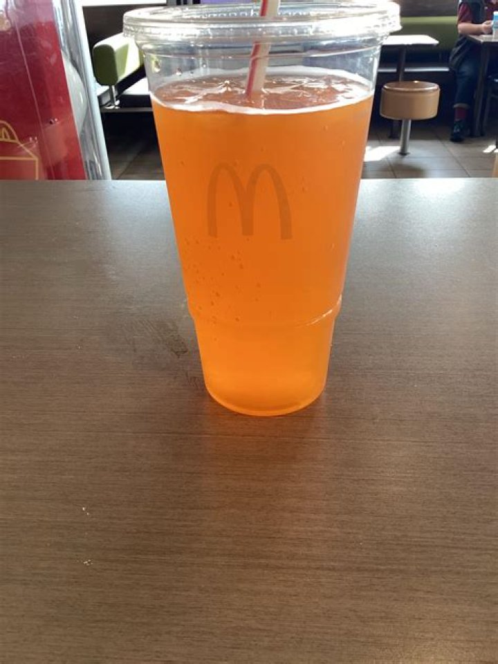 How many calories are in a large orange juice from McDonald’s?