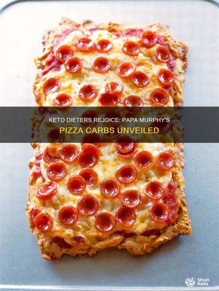 How many calories are in a Papa Murphy’s keto friendly pizza?