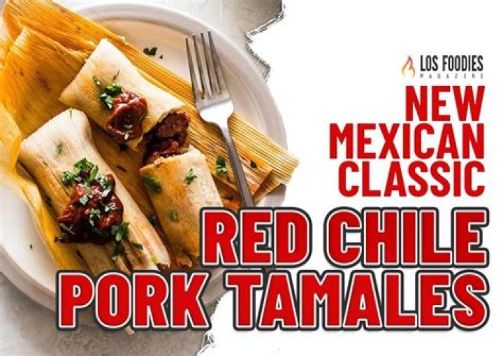 How many calories are in a red pork tamale?