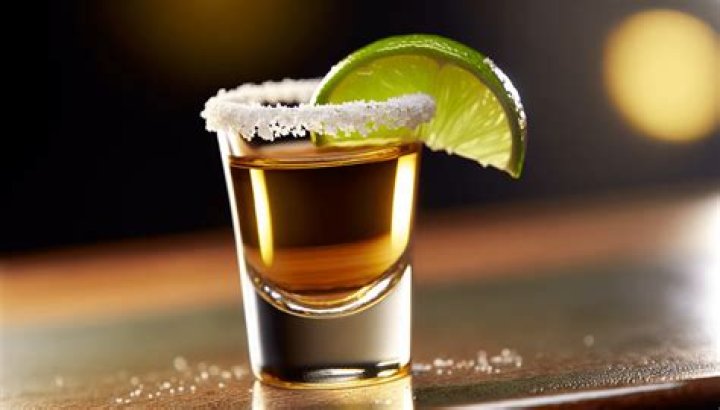 How many calories are in a shot of Patron tequila?