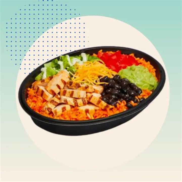 How many calories are in a Taco Bell chicken Power bowl without rice?