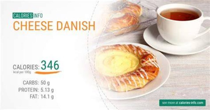 How many calories does a cheese danish from Starbucks have?