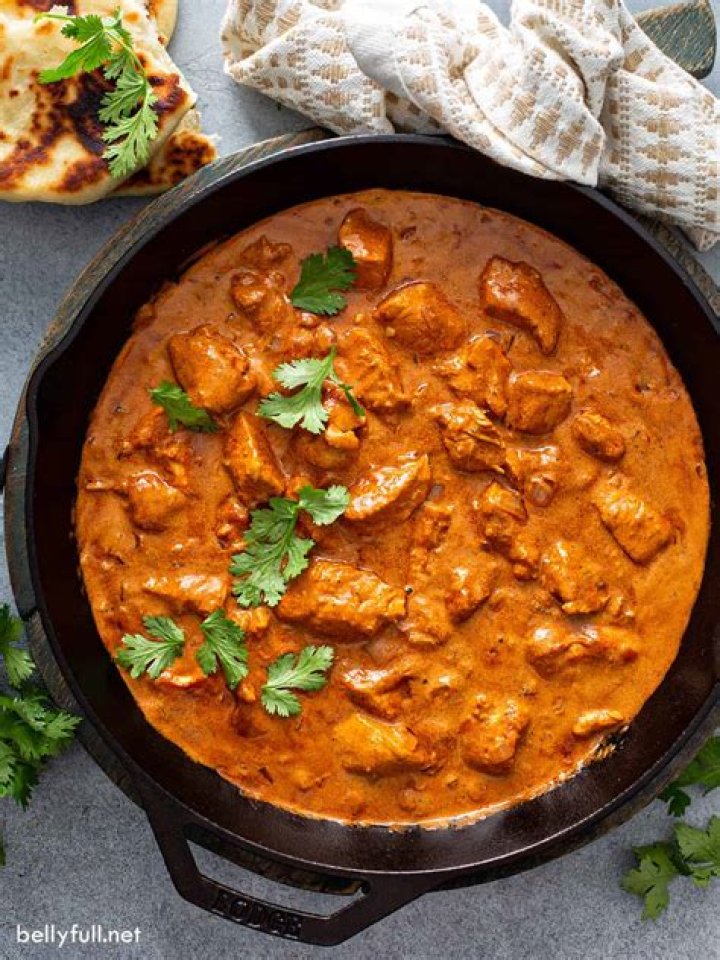 How many calories in a chicken tikka masala from an Indian?