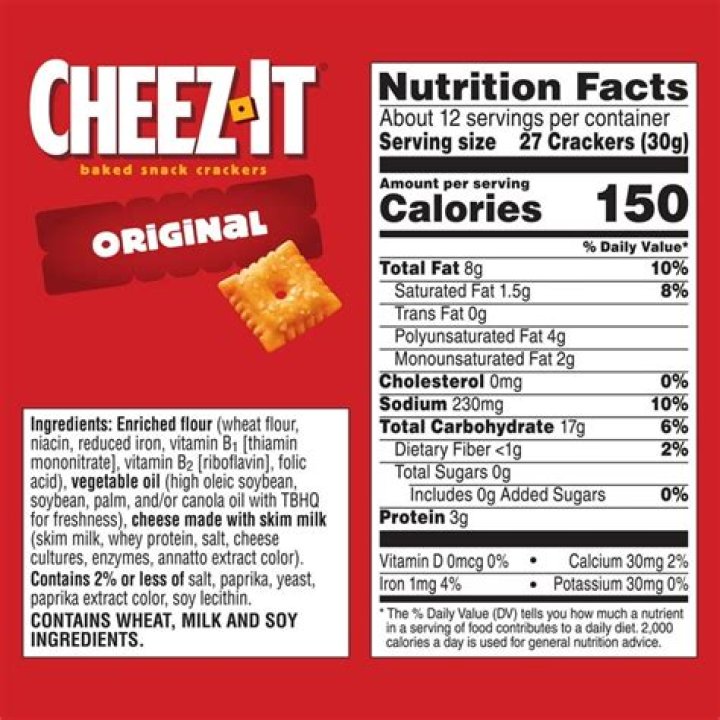 How many calories is a single Cheez it?