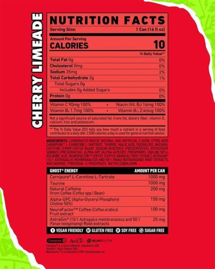 How many calories is diet cherry limeade?