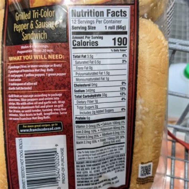 How many carbs in a Costco hot dog no bun?