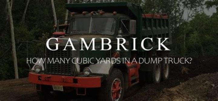 How many cubic yards is a 6 foot truck bed?