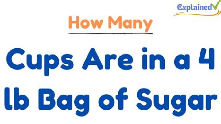 How many cups are in a 4 lb bag of sugar?