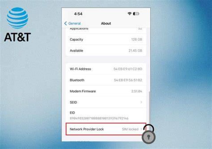 How many digits is AT&T unlock code?