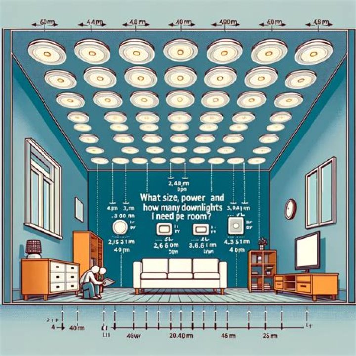 How many downlights do you need in a bedroom?