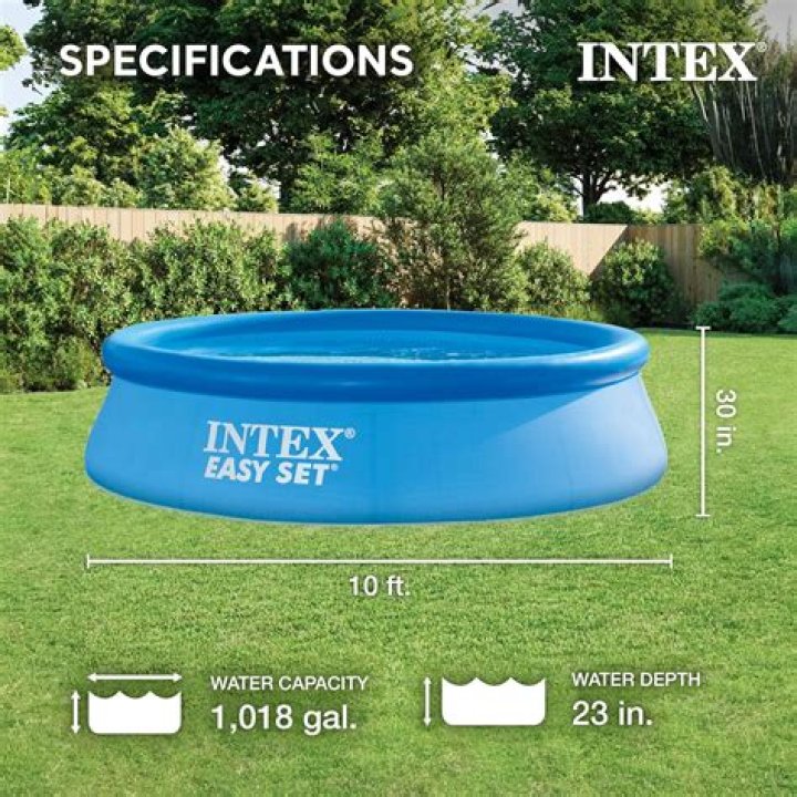 How many gallons is an Intex Easy Set 10×30 pool?