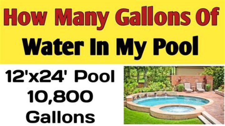 How many gallons of water is in a 18×48 pool?