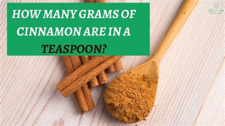How many grams is a teaspoon of cinnamon?