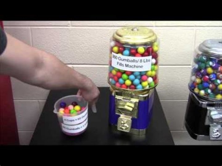 How many gumballs fit in a standard gumball machine?